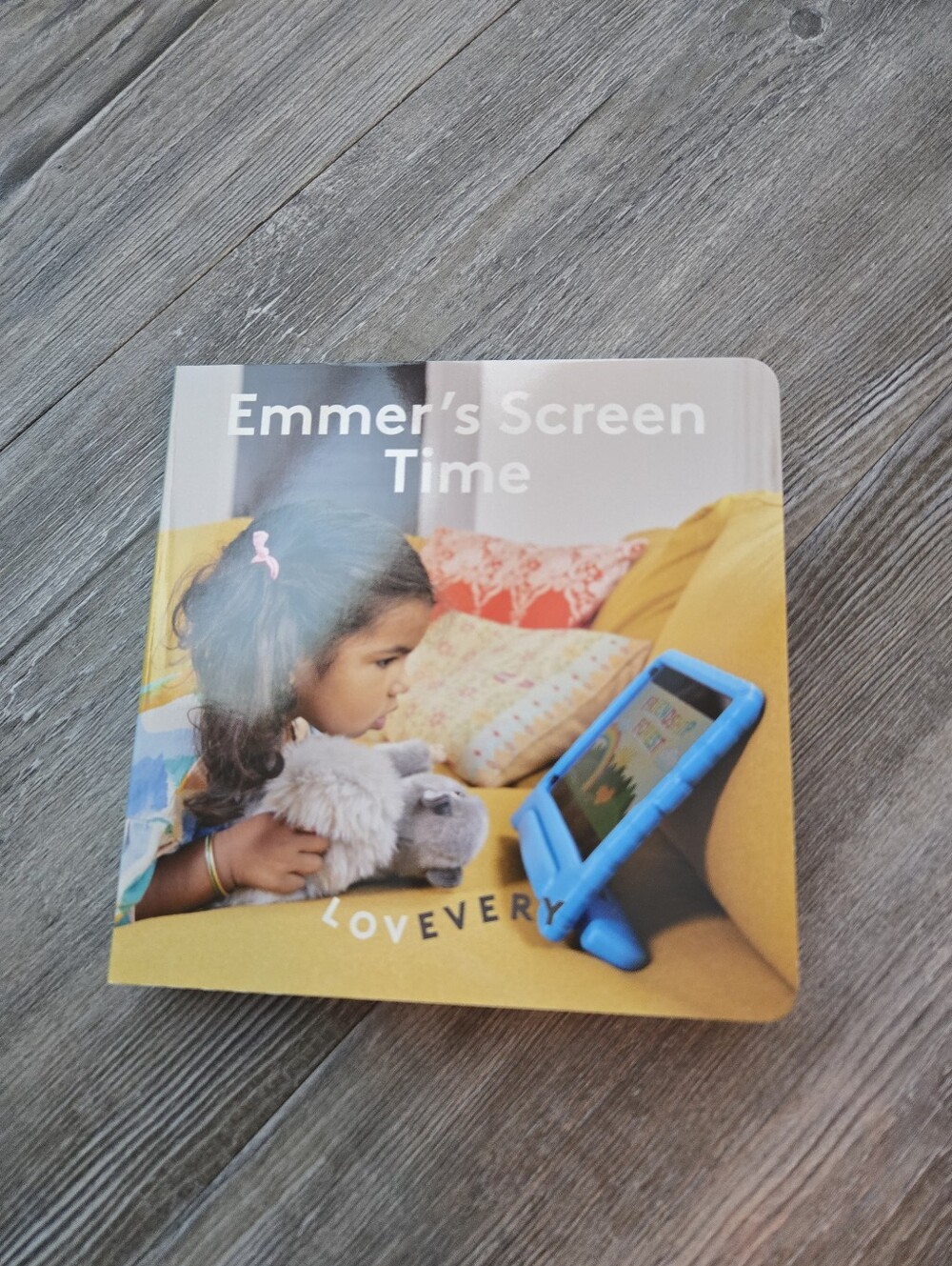 Lovevery Blue Kids Tablet Case - Protective Tablet Stand